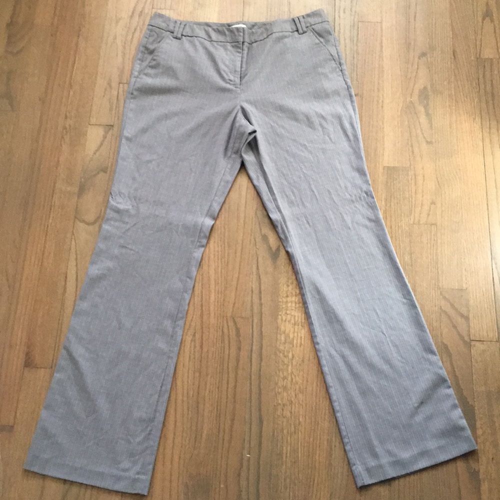 NEw York & Company Grey Pinstriped Trouser